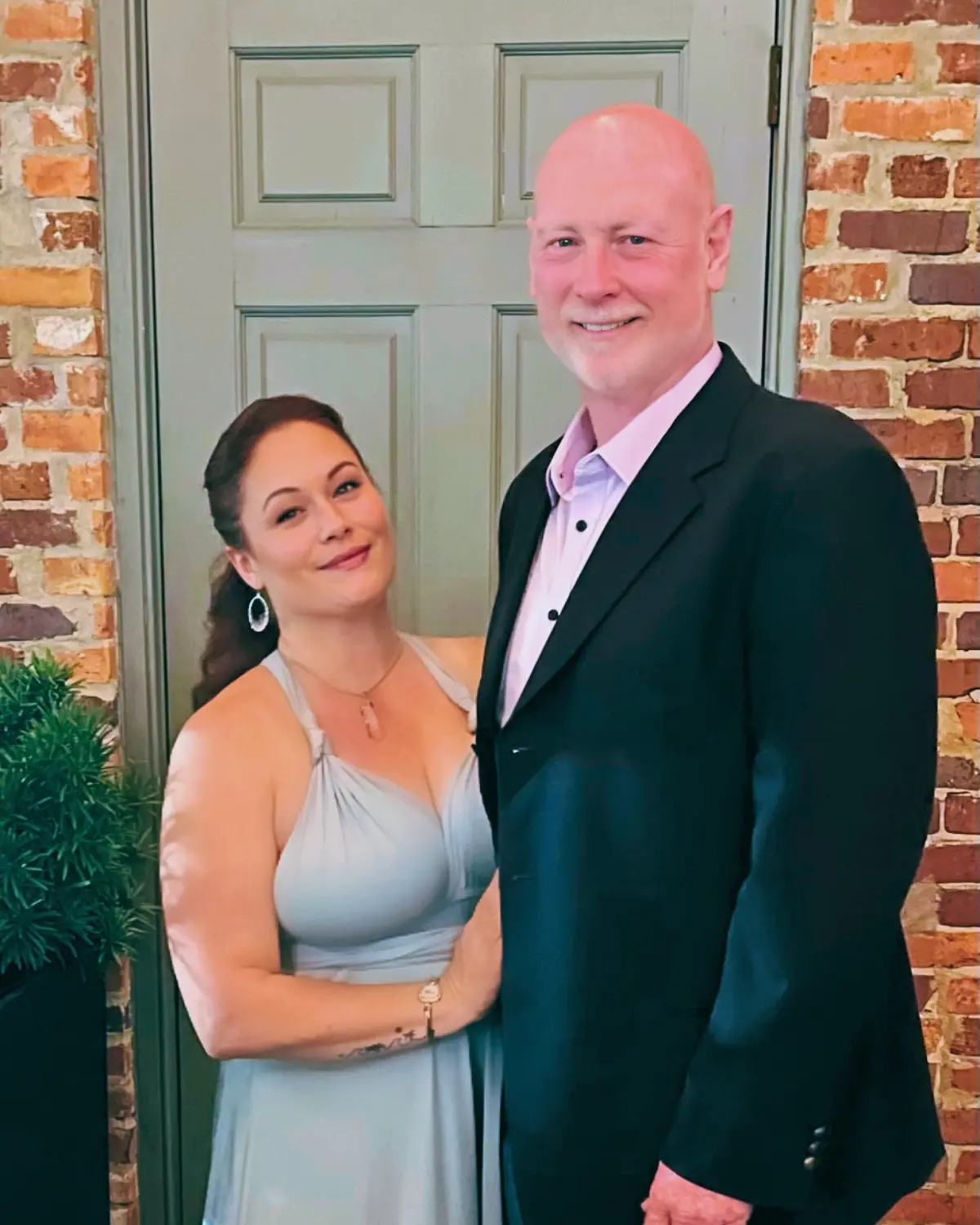 Owner of Legacy Plumbing Solutions with his wife.